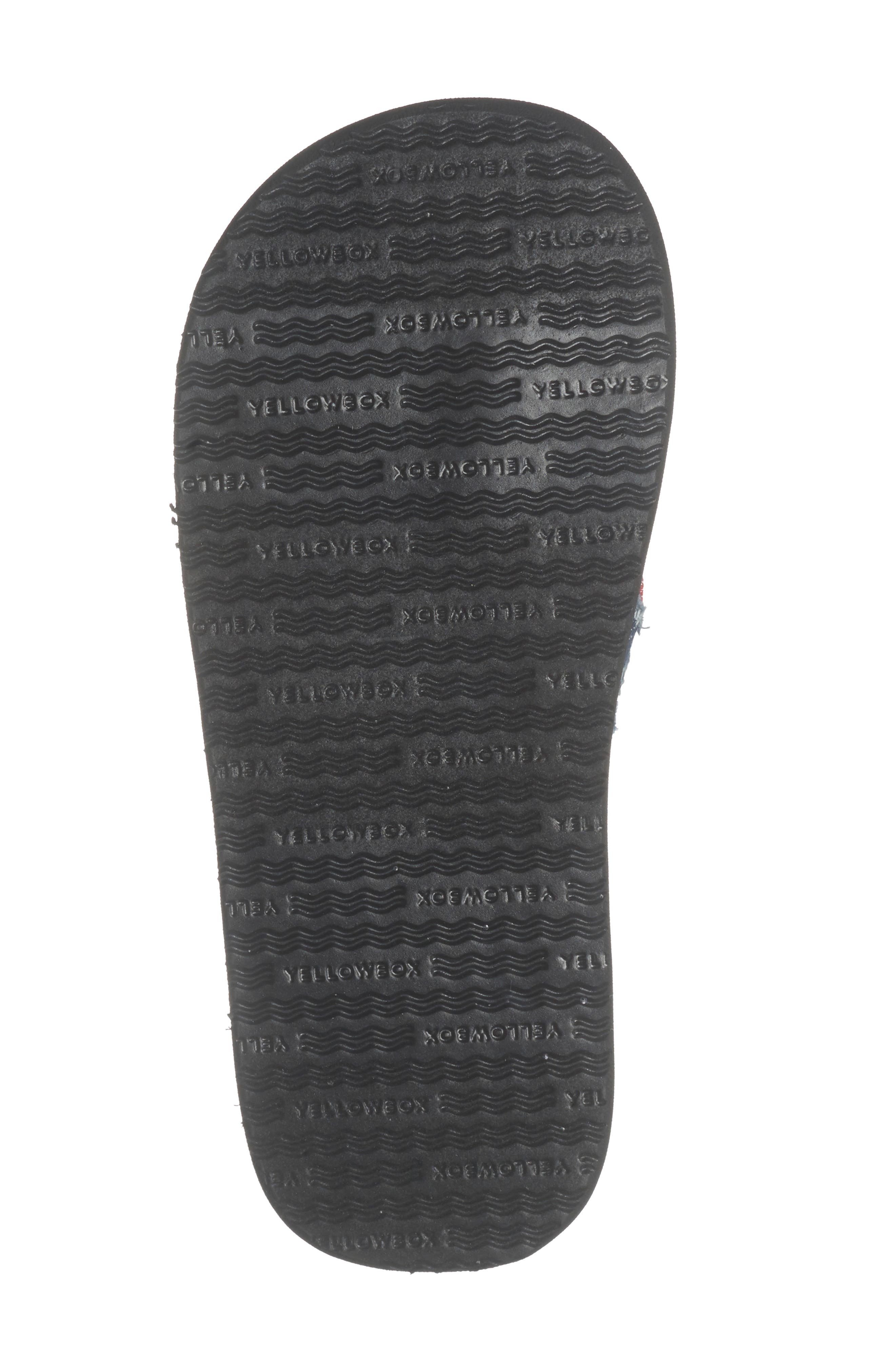Yellow Box Premium Firework Flip Flop, Alternate, color, Navy