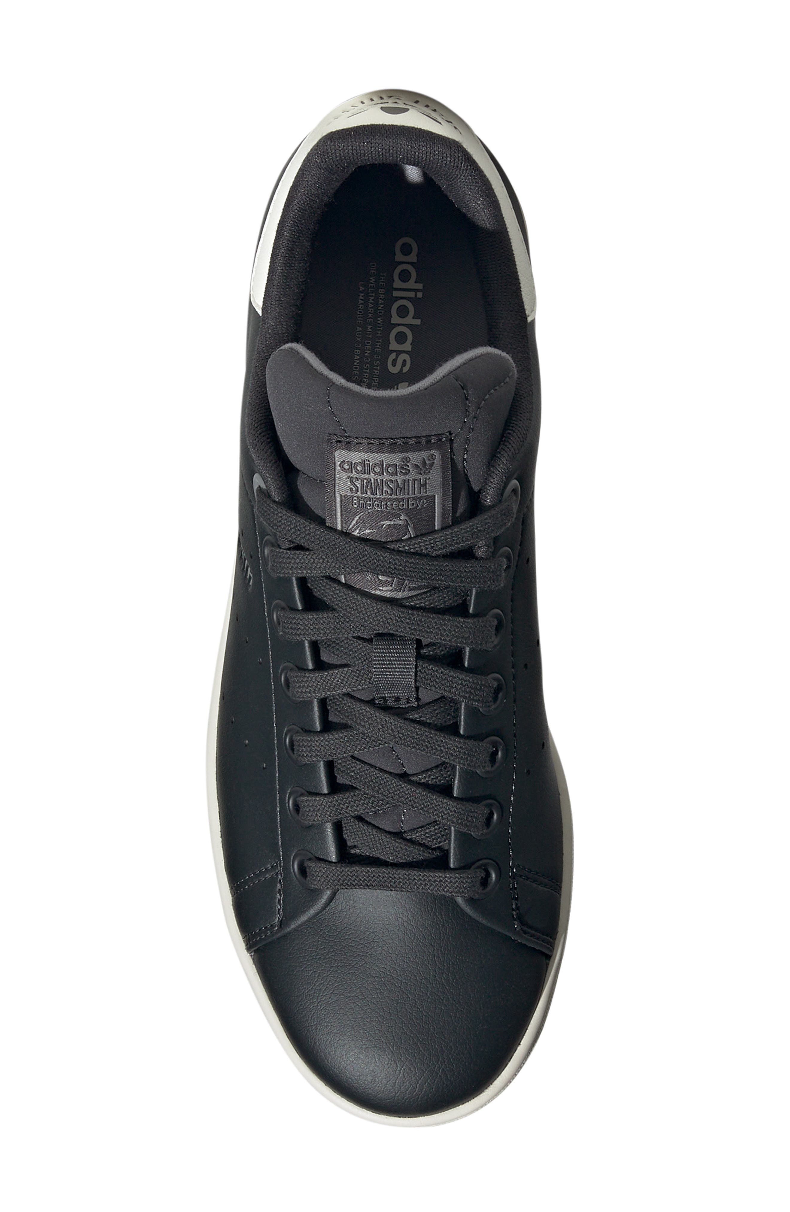 Primegreen Stan Smith Sneaker, Alternate, color, CARBON/ OFF WHITE/ GREY