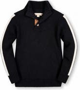 Hope & Henry Kids' Organic Mock Neck Stripe Sweater