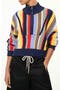 Hampton Stripe Half-Zip Sweater