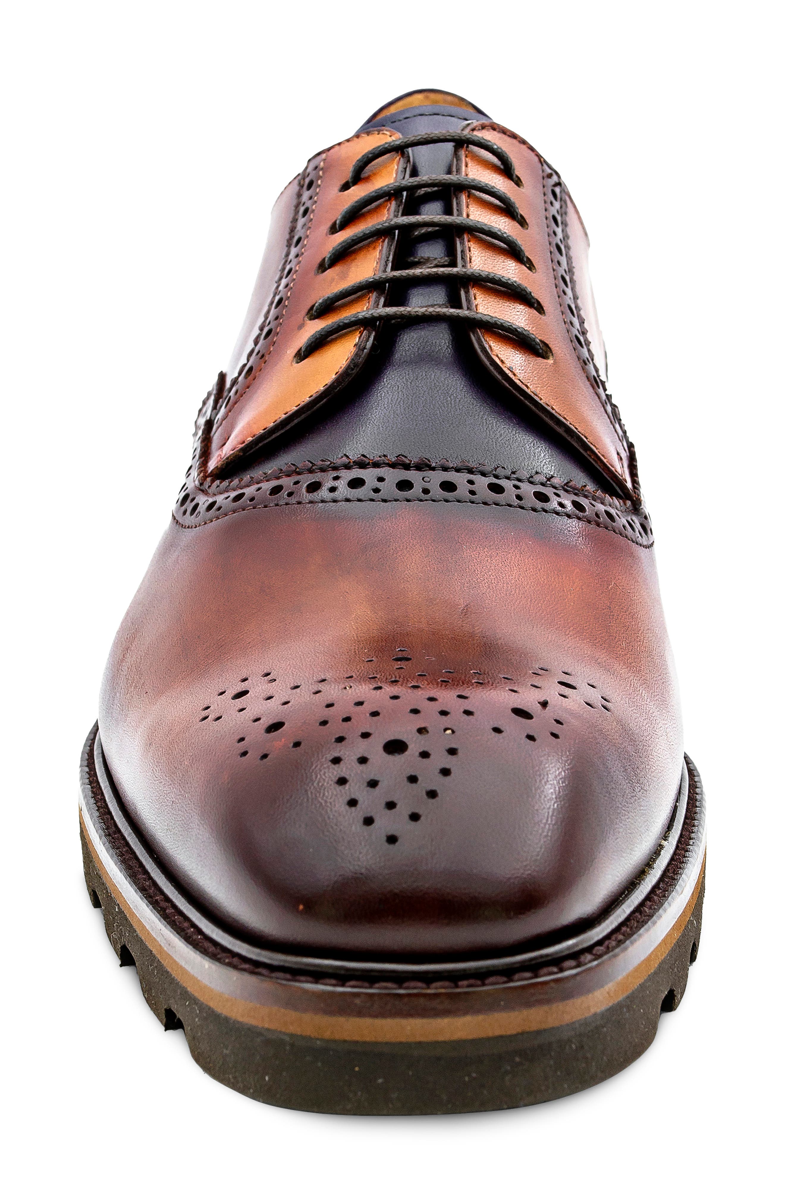 Birch Derby, Alternate, color, COGNAC / PURPLE