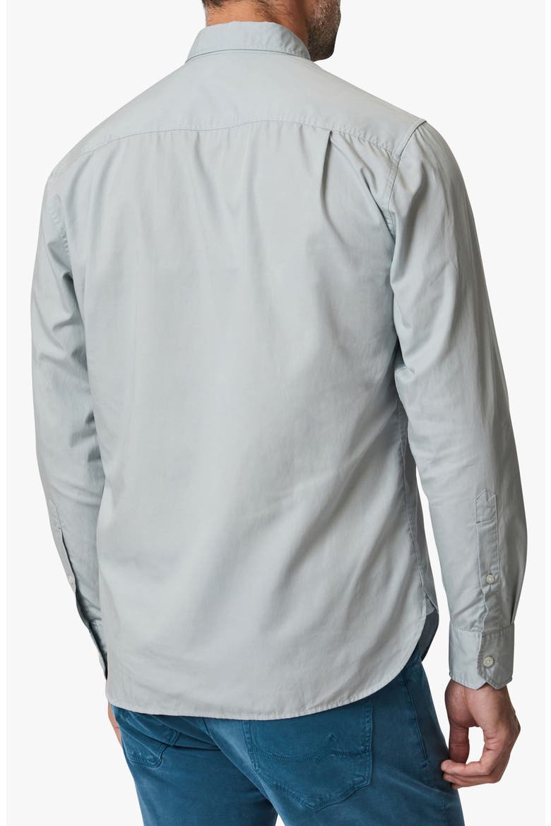 Luxe Twill Button-Up Shirt, Alternate, color, PEARL BLUE