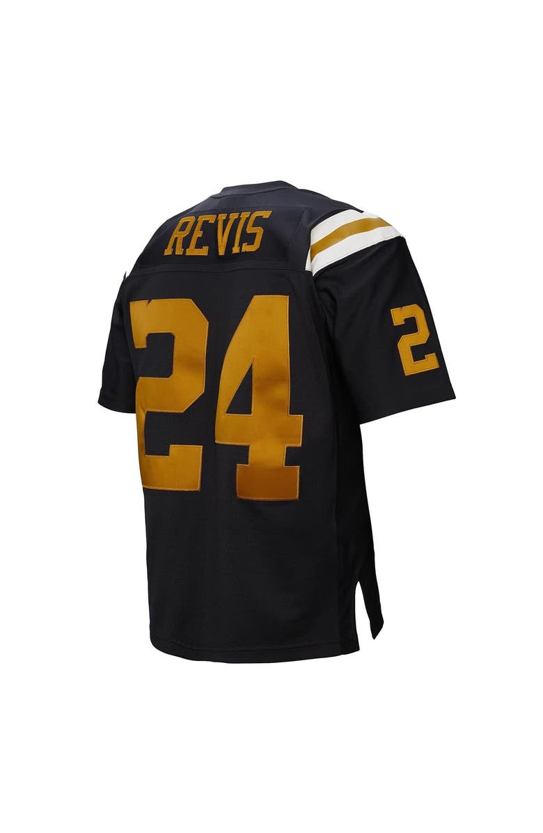 Mitchell & Ness Men's Mitchell & Ness Darrelle Revis Navy New York Jets 2008 Legacy Replica Jersey, Alternate, color, 