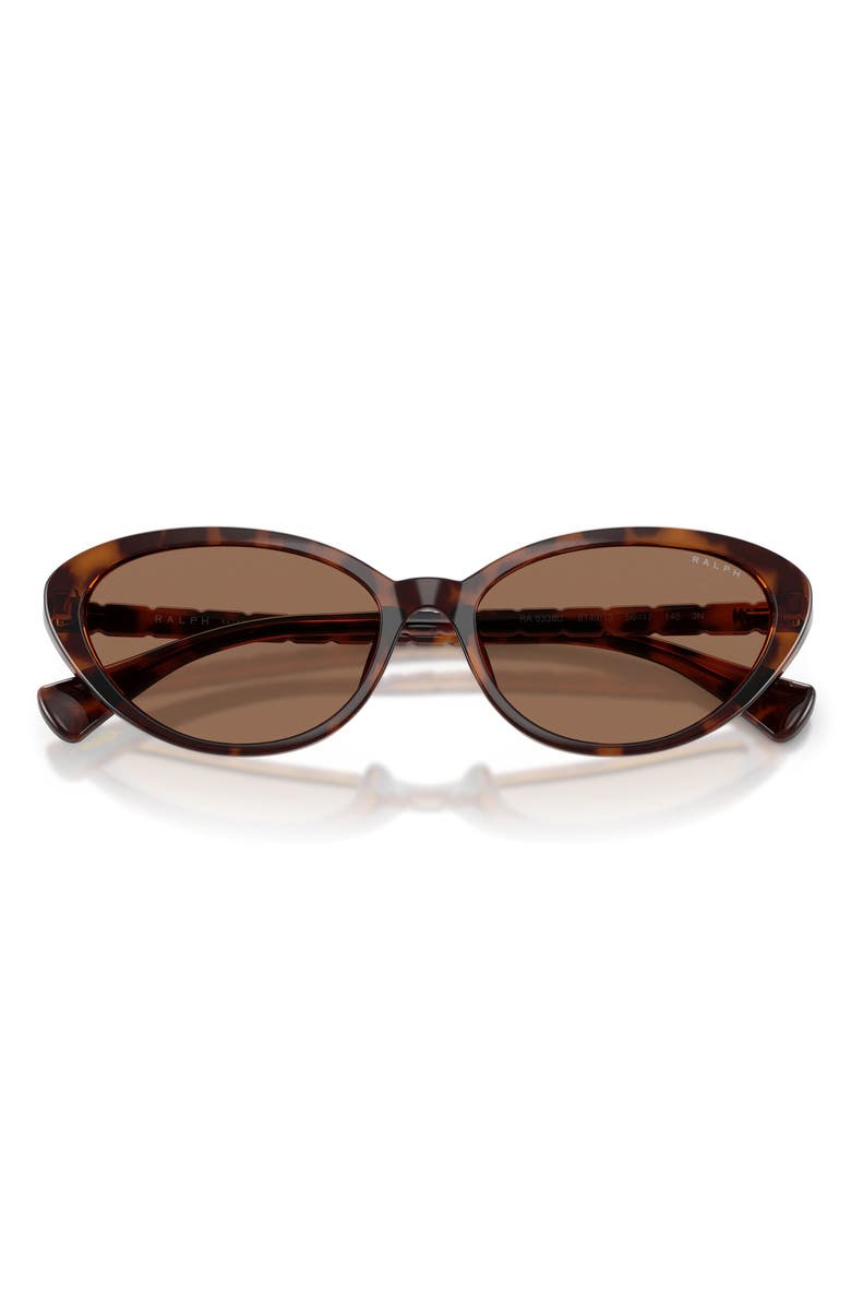 Ralph Lauren 56mm Butterfly Sunglasses, Alternate, color, Shiny Dark Havana / Brown