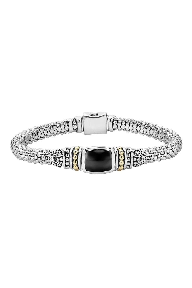 Rittenhouse Semiprecious Stone Bracelet, Main, color, BLACK ONYX