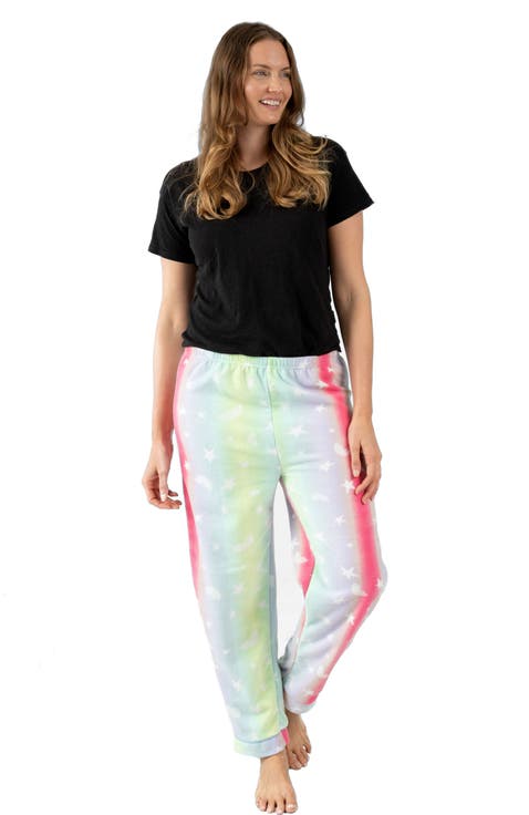 Women's Fleece Printed Holiday Pajama Pants