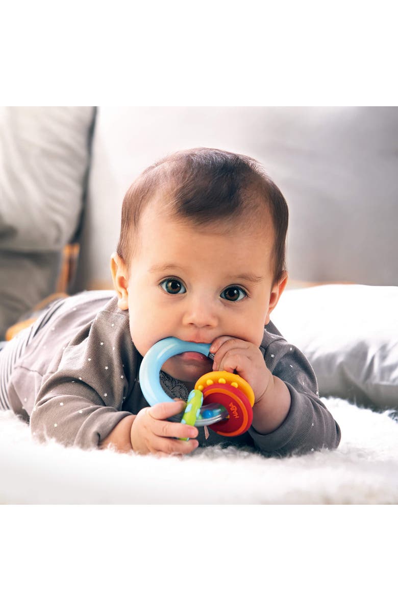 HABA Nobbi Silicone Teether and Clutching Toy, Alternate, color, Multi