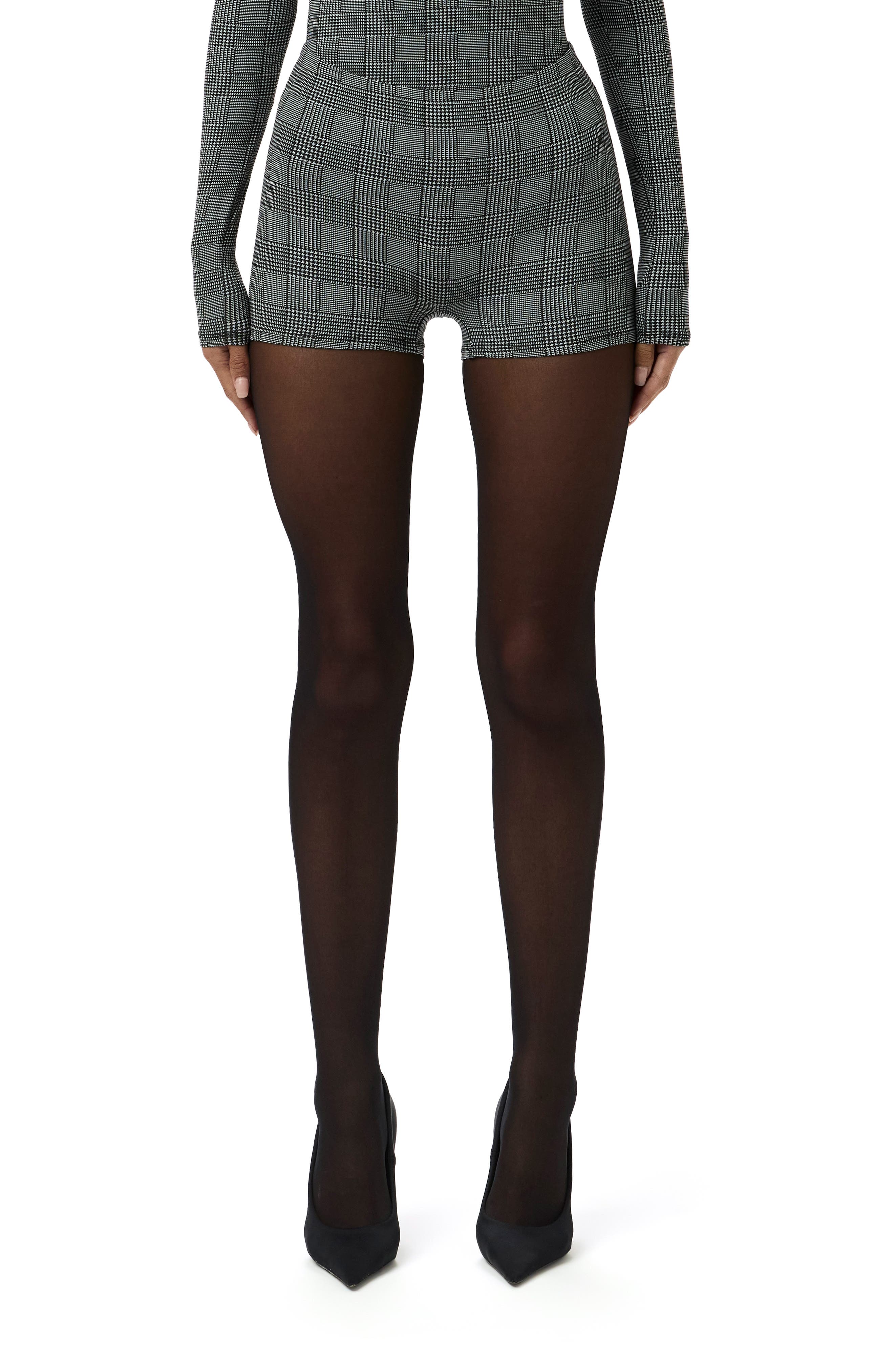 Naked Houndstooth Check Hot Shorts - image 3
