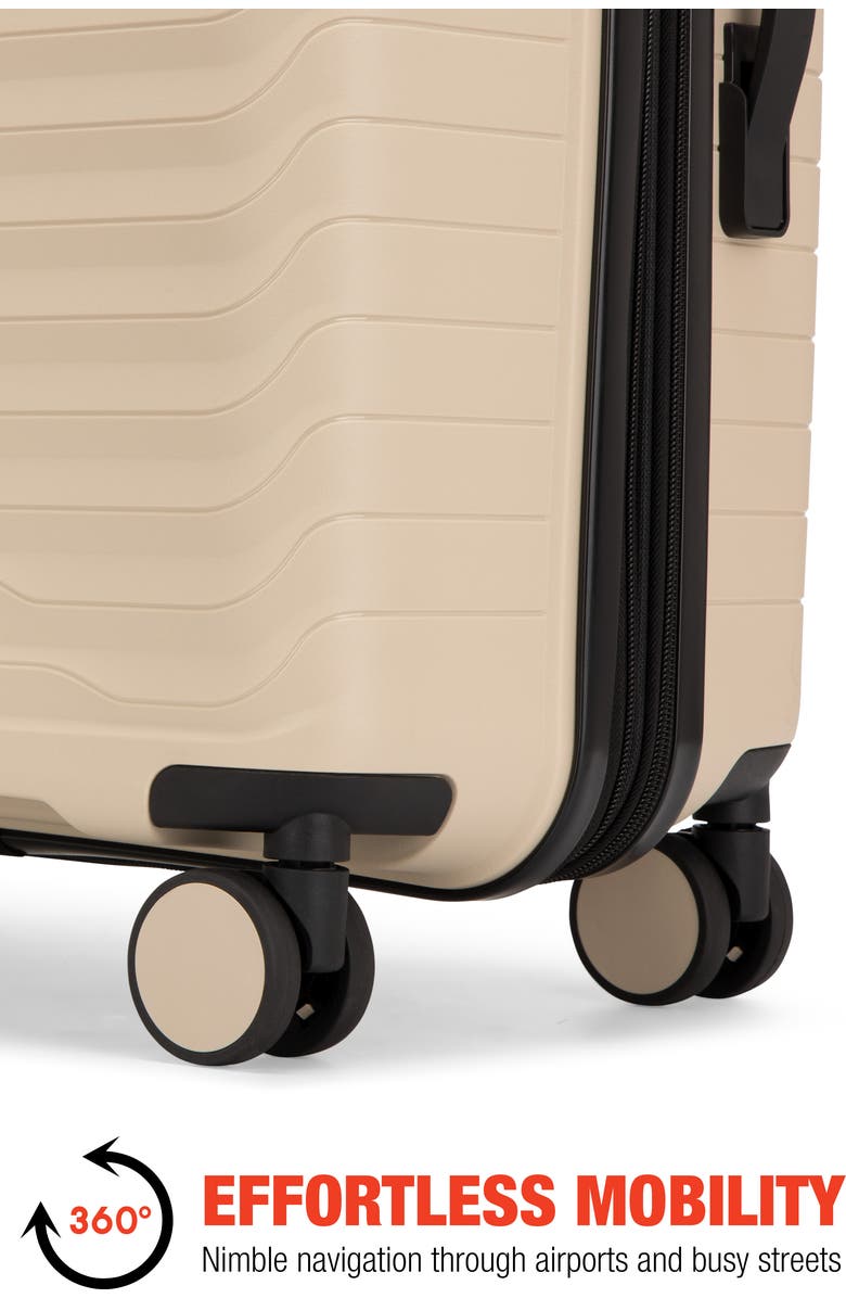 Bobcat Excavator 3 Piece Expandable Spinner Luggage Set with TSA Lock, Alternate, color, Khaki