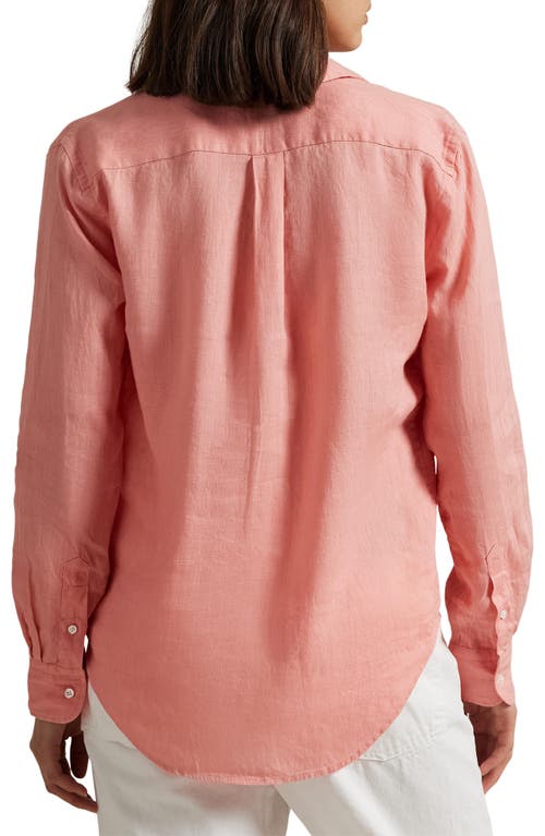 POLO RALPH LAUREN POLO RALPH LAUREN CLASSIC FIT LINEN BUTTON-UP SHIRT