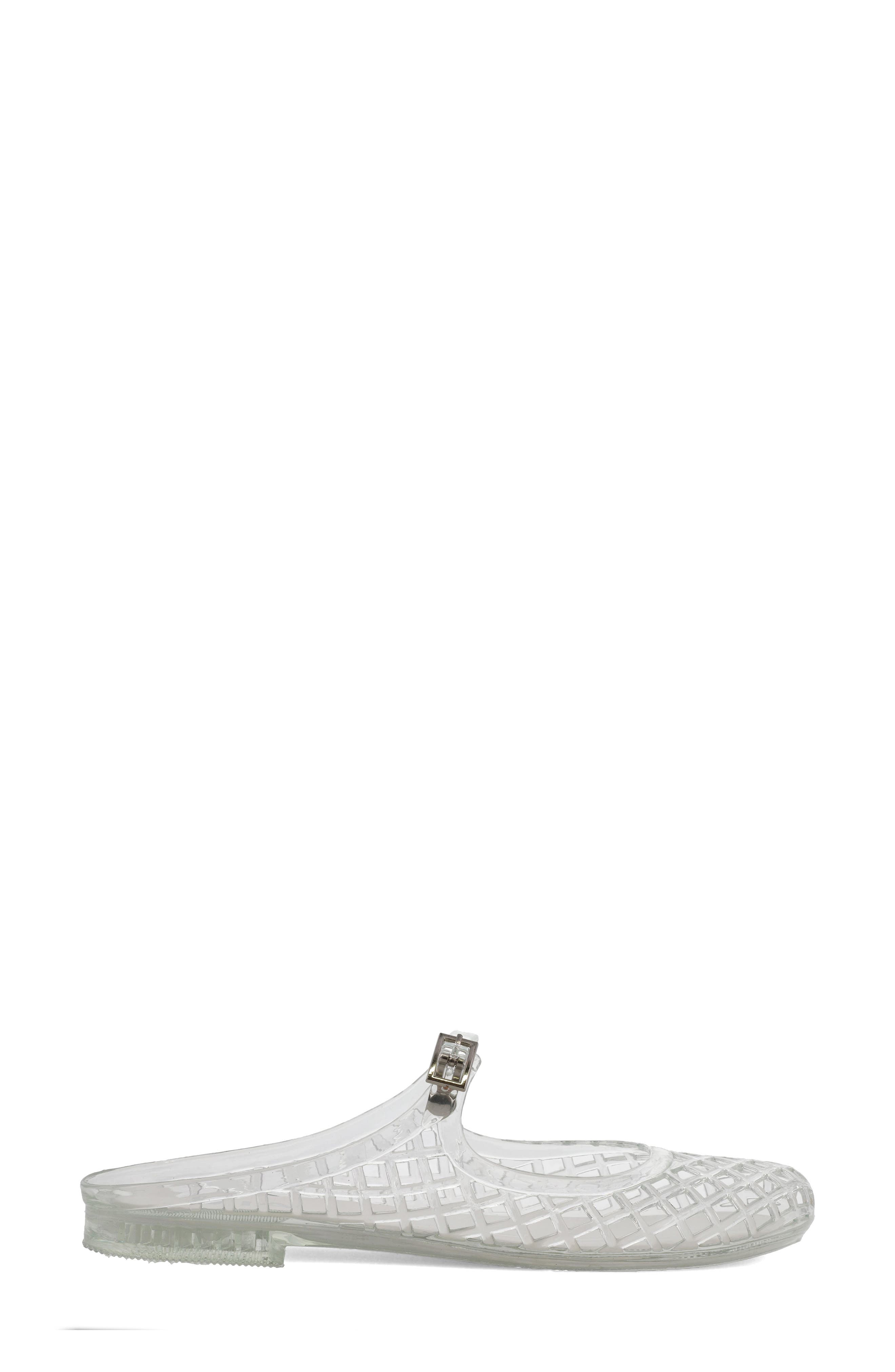MIA Cherri Buckle Strap Flat, Alternate, color, Clear
