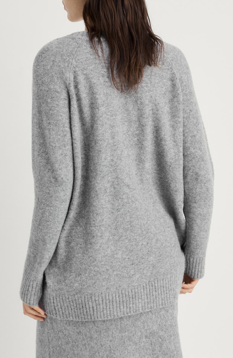 MANGO Oversize V-Neck Sweater, Alternate, color,