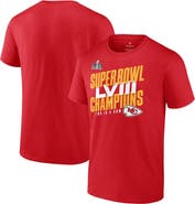 FANATICS Men's Fanatics Branded Red Kansas City Chiefs Super Bowl LVIII Champions Iconic Victory T-Shirt
