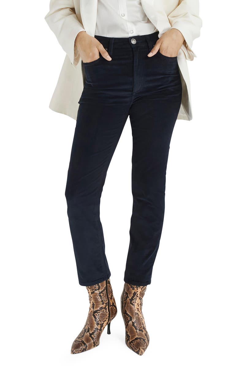 rag & bone Wren Slim Fit Corduroy Pants, Main, color, Salute