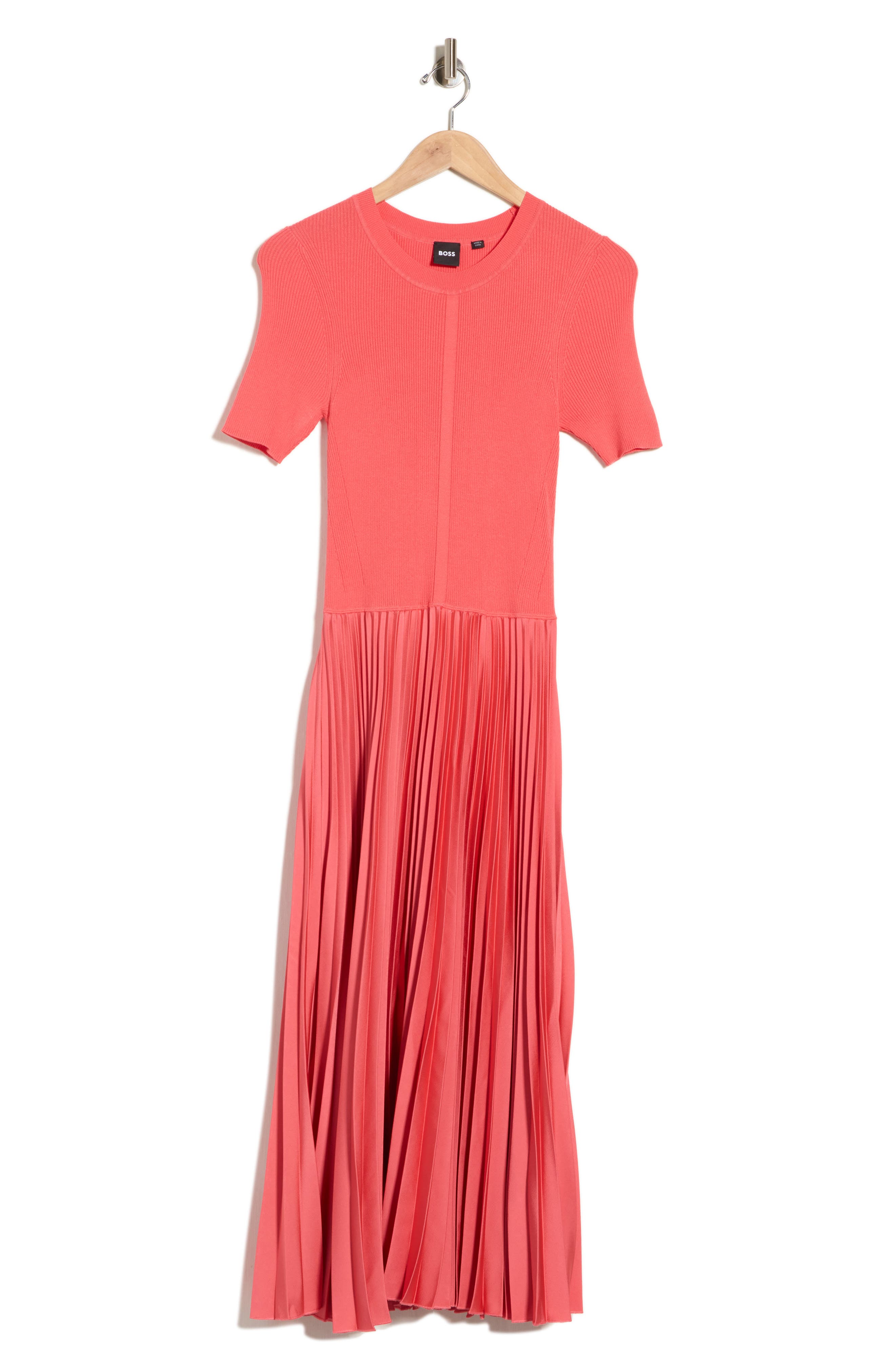 Fadridi Short Sleeve Pleated Maxi Dress
