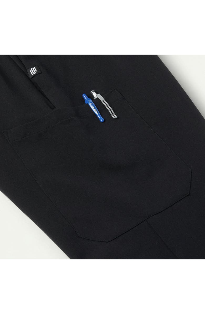 JAANUU Rhodes Men's 7-Pocket Straight Leg Scrub Pant, Alternate, color, Black