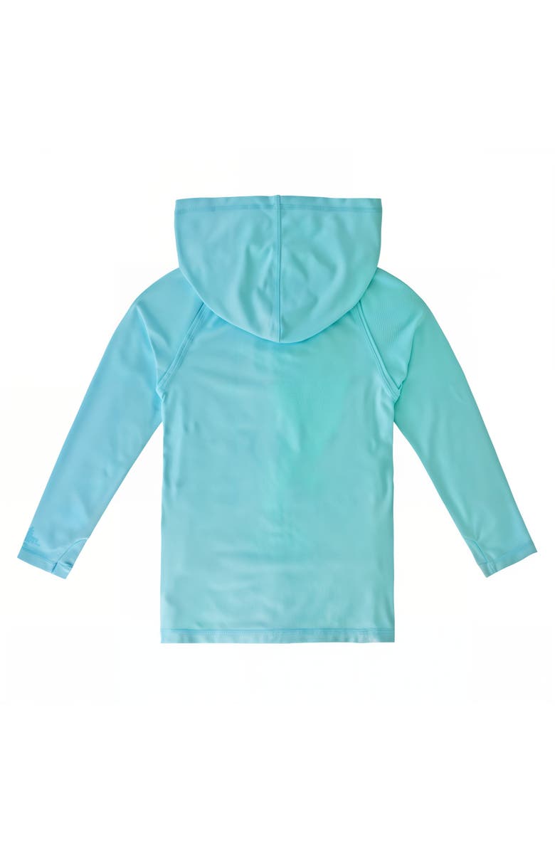 UV Skinz Long Sleeve Half Zip Swim Suit, Alternate, color, Glacier