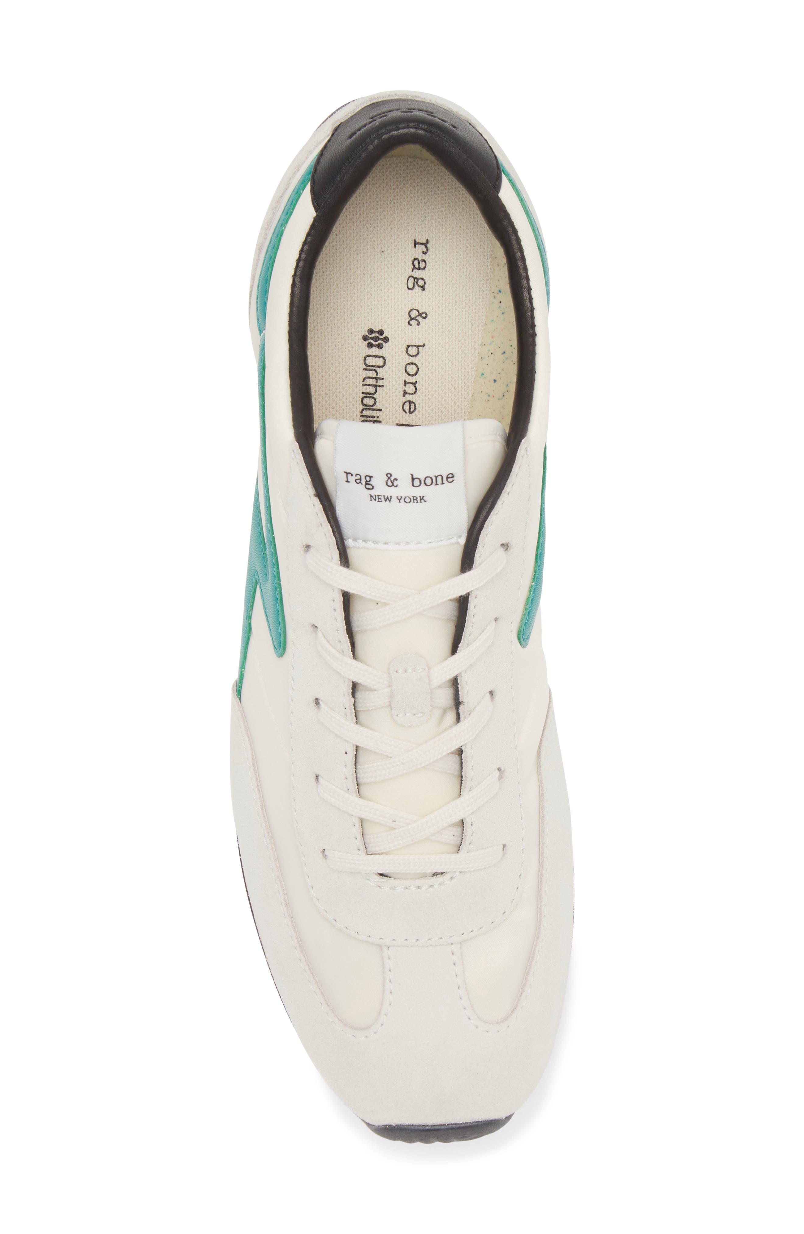 Retro Runner Slim Sneaker, Alternate, color, WHITE GREEN