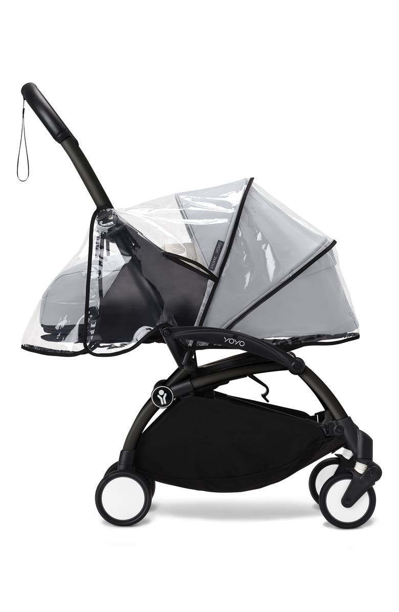 Stokke YOYO<sup>®</sup> 0+ Newborn Pack Rain Cover, Main, color, Clear/ Black