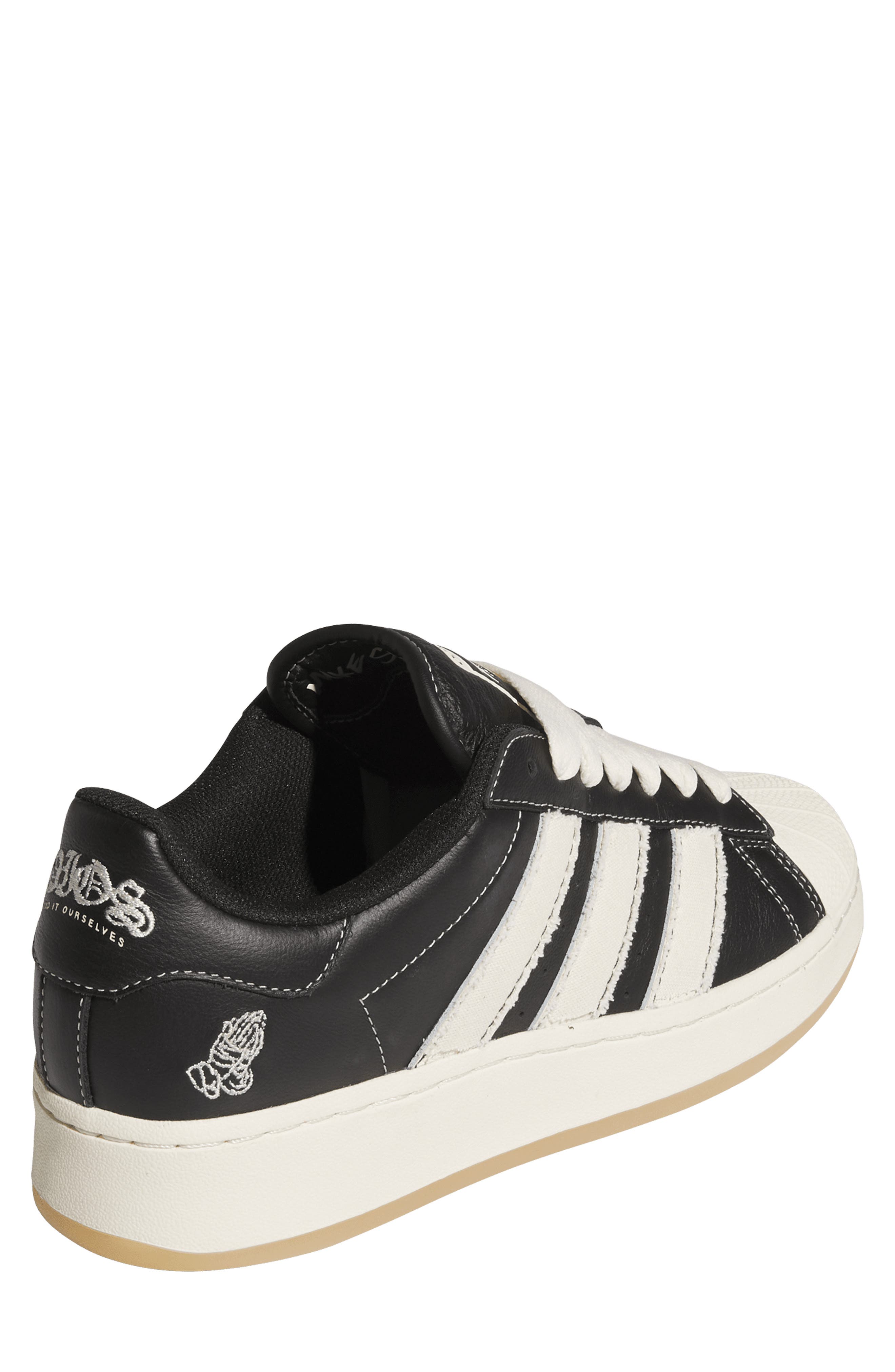 adidas Dios Superstar Sneaker, Alternate, color, Core Black