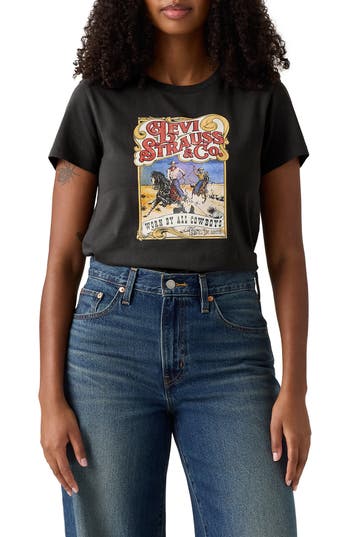 Levi's The Perfect Graphic Tee In Multi