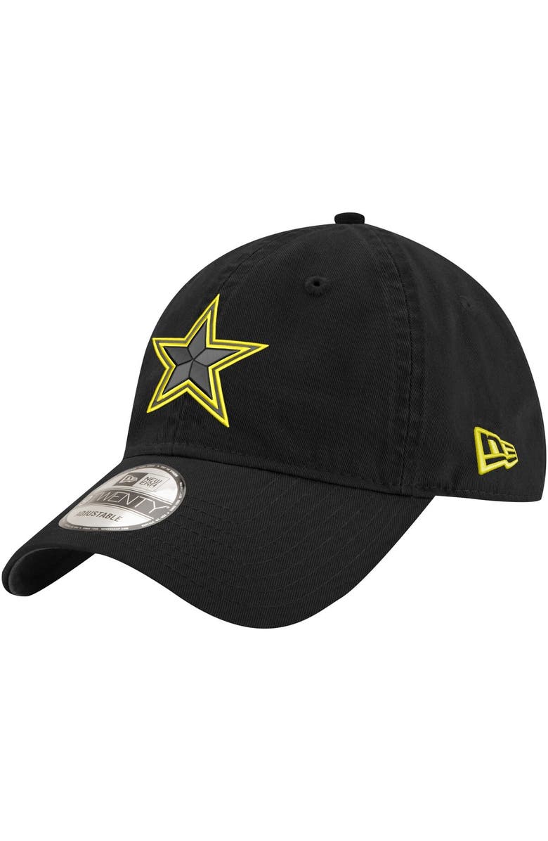 New Era Men's New Era Black Dallas Cowboys Volt 9TWENTY Adjustable Hat, Main, color,