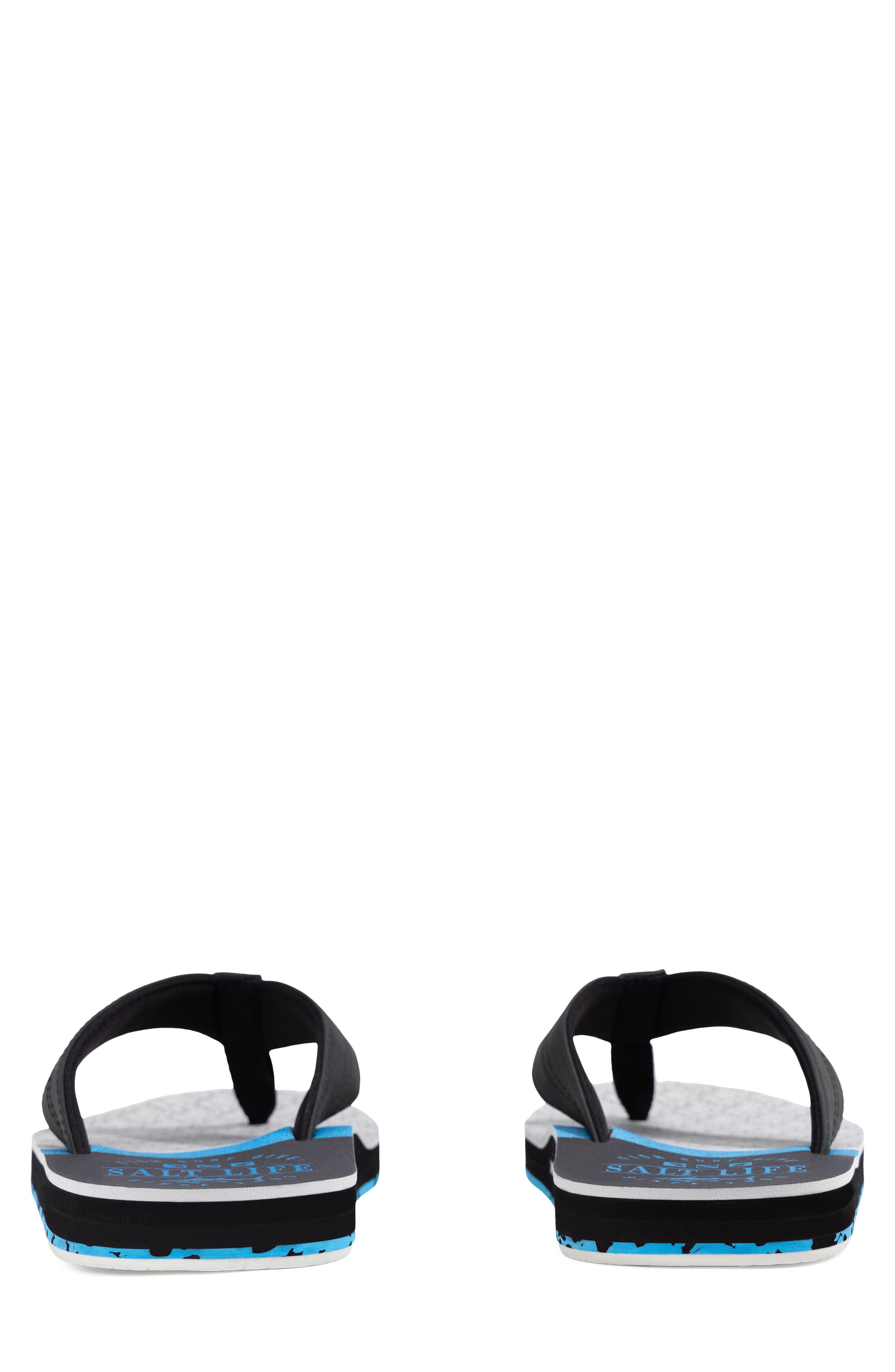 Salt Life The Harbor Flip Flop, Alternate, color, Black Black