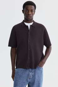 H&M Regular Fit Rib-knit Shirt