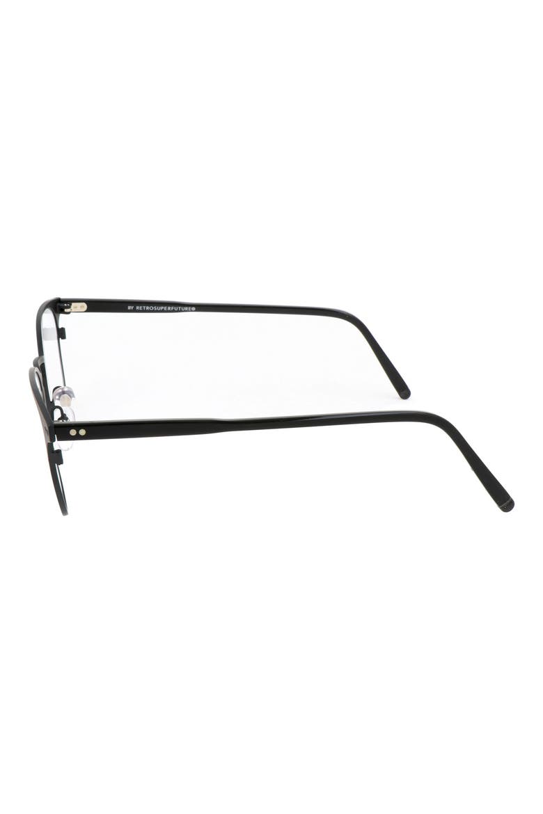 56mm Square Optical Glasses, Alternate, color, BLACK