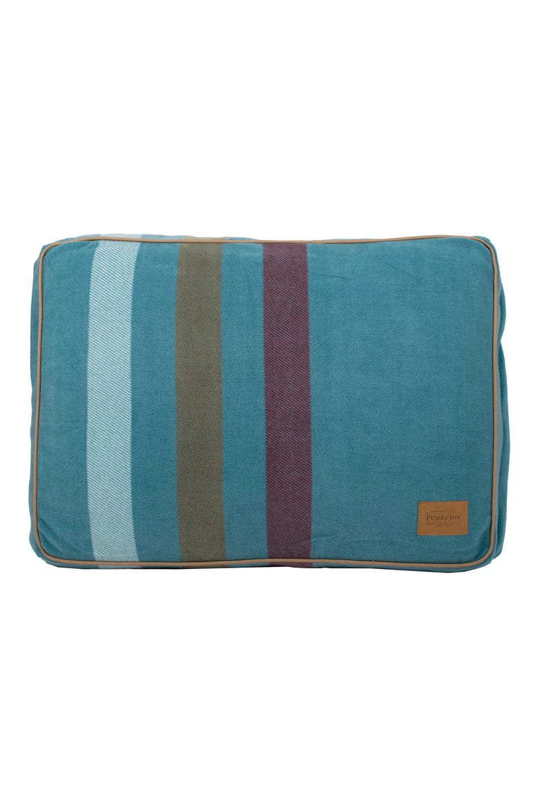 Fleece Napper Pet Bed, Alternate, color, CABIN STRIPE SHALE