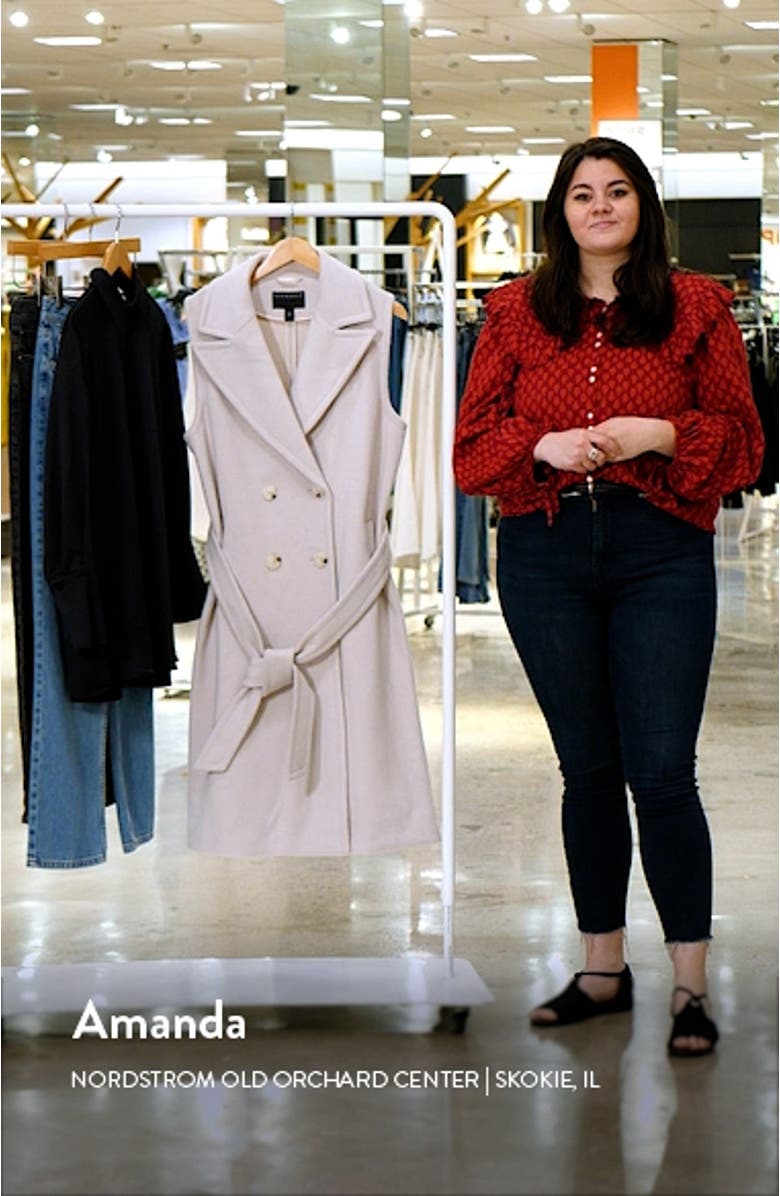 Double Breasted Longline Vest, sales video thumbnail