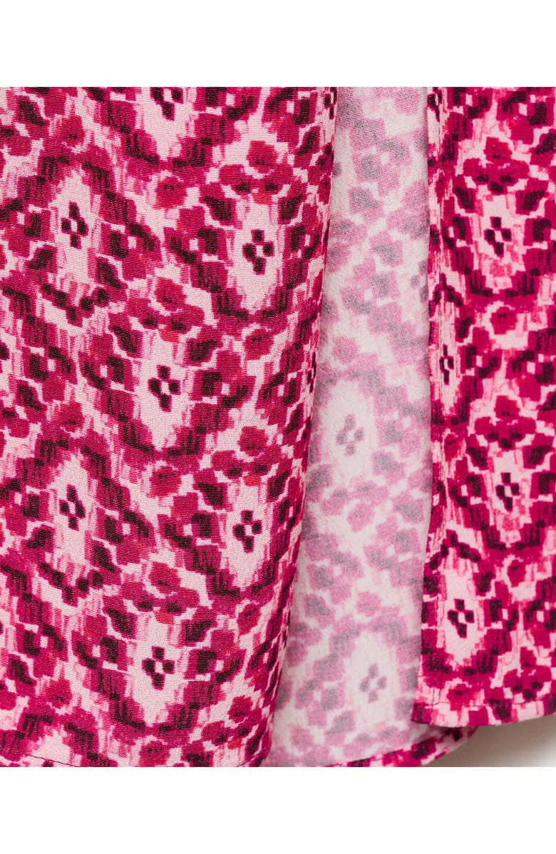 MANGO TEEN Print Halter Neck Maxi Dress, Alternate, color, Pink