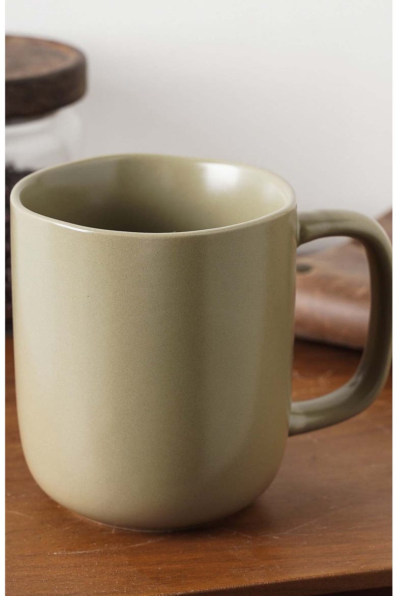 Tom Stoneware 4-Piece Mug Set, Alternate, color, Olive