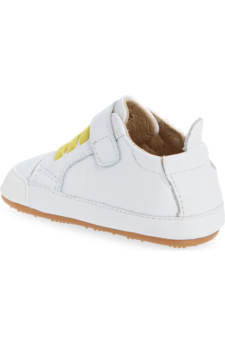 OLD SOLES Kids' Smiley Sneaker, Alternate, color, Snow / Yellow