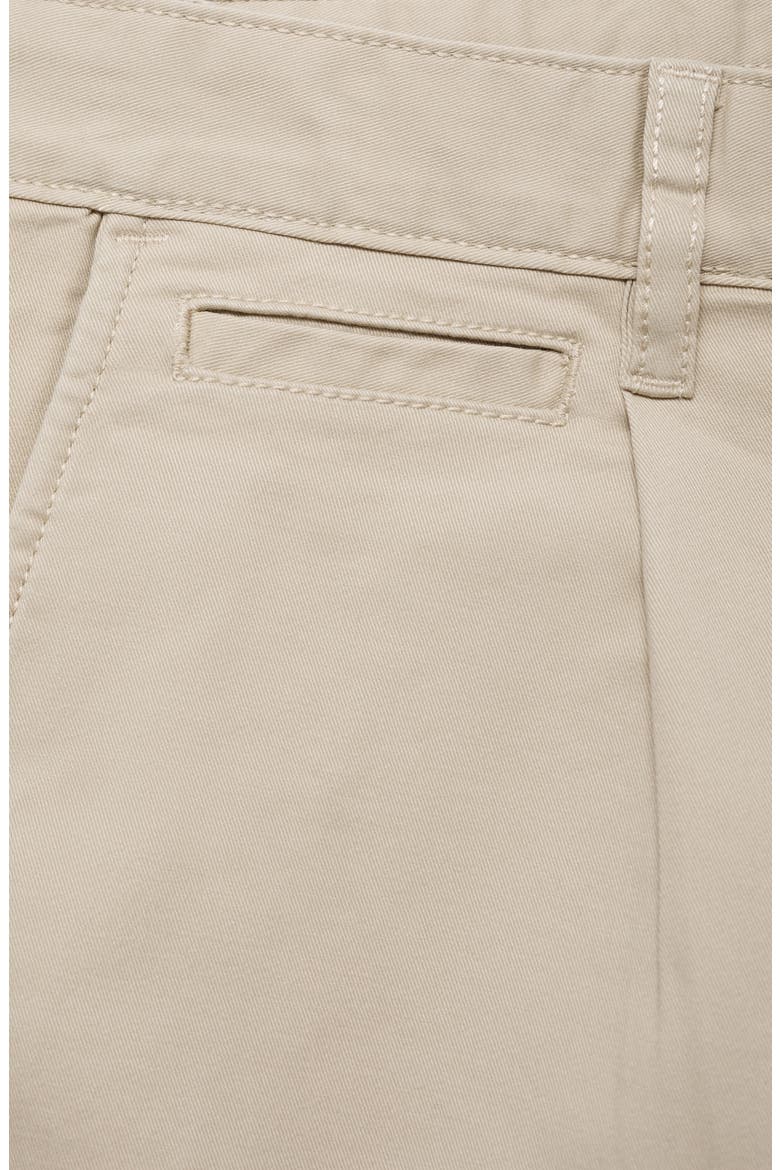 Regular Fit Pleated Stretch Cotton Dress Pants, Alternate, color, SAND