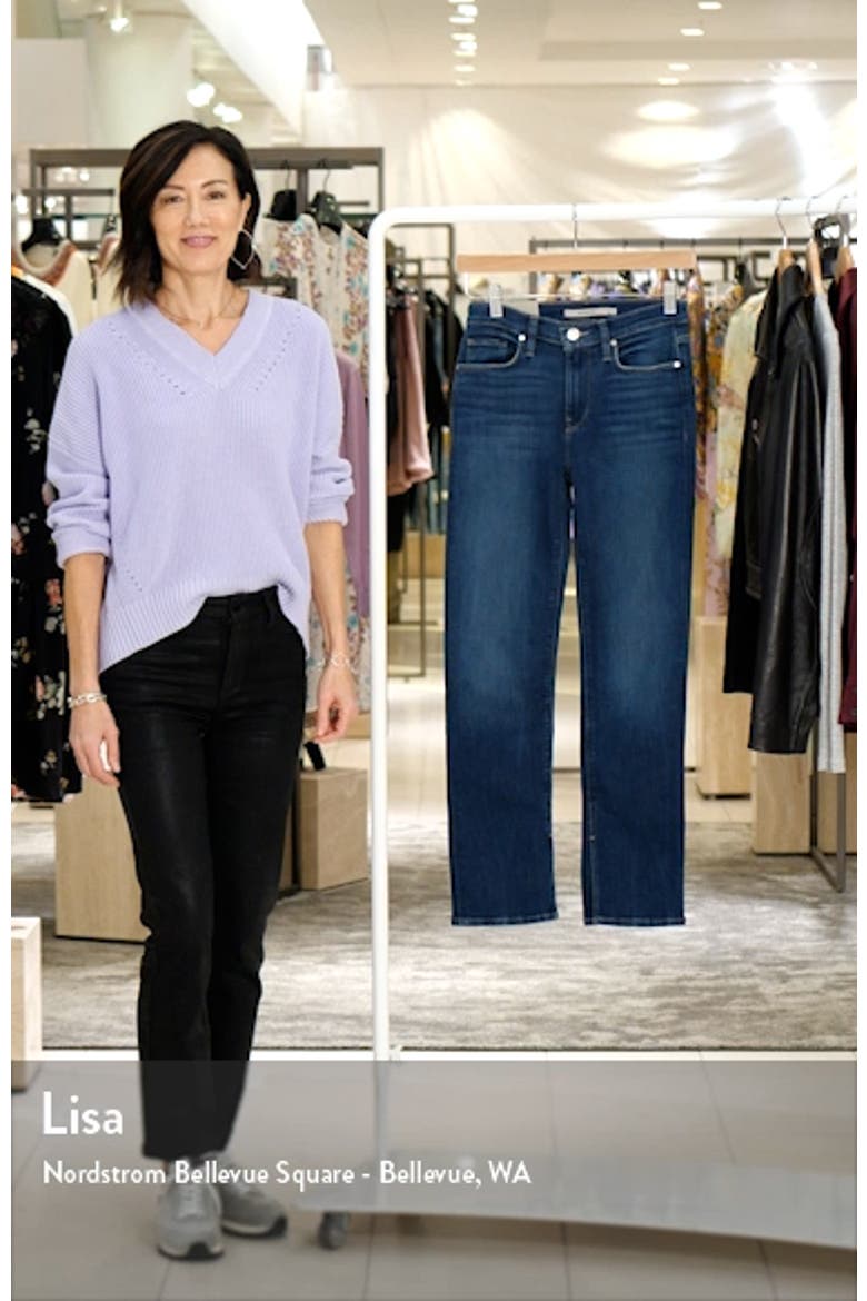 Nico Slit Ankle Straight Leg Jeans video