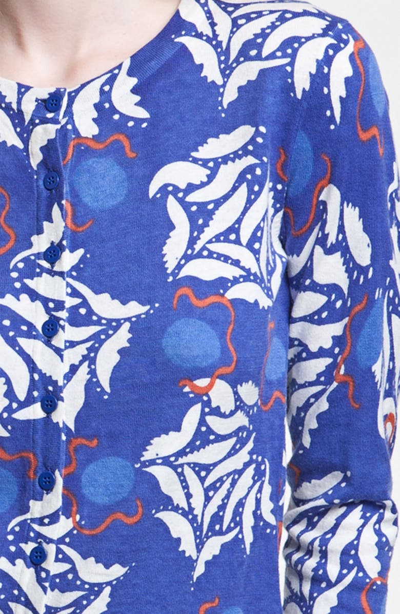 Diane von Furstenberg 'Ibiza' Print Cotton & Silk Blend Cardigan, Alternate, color,