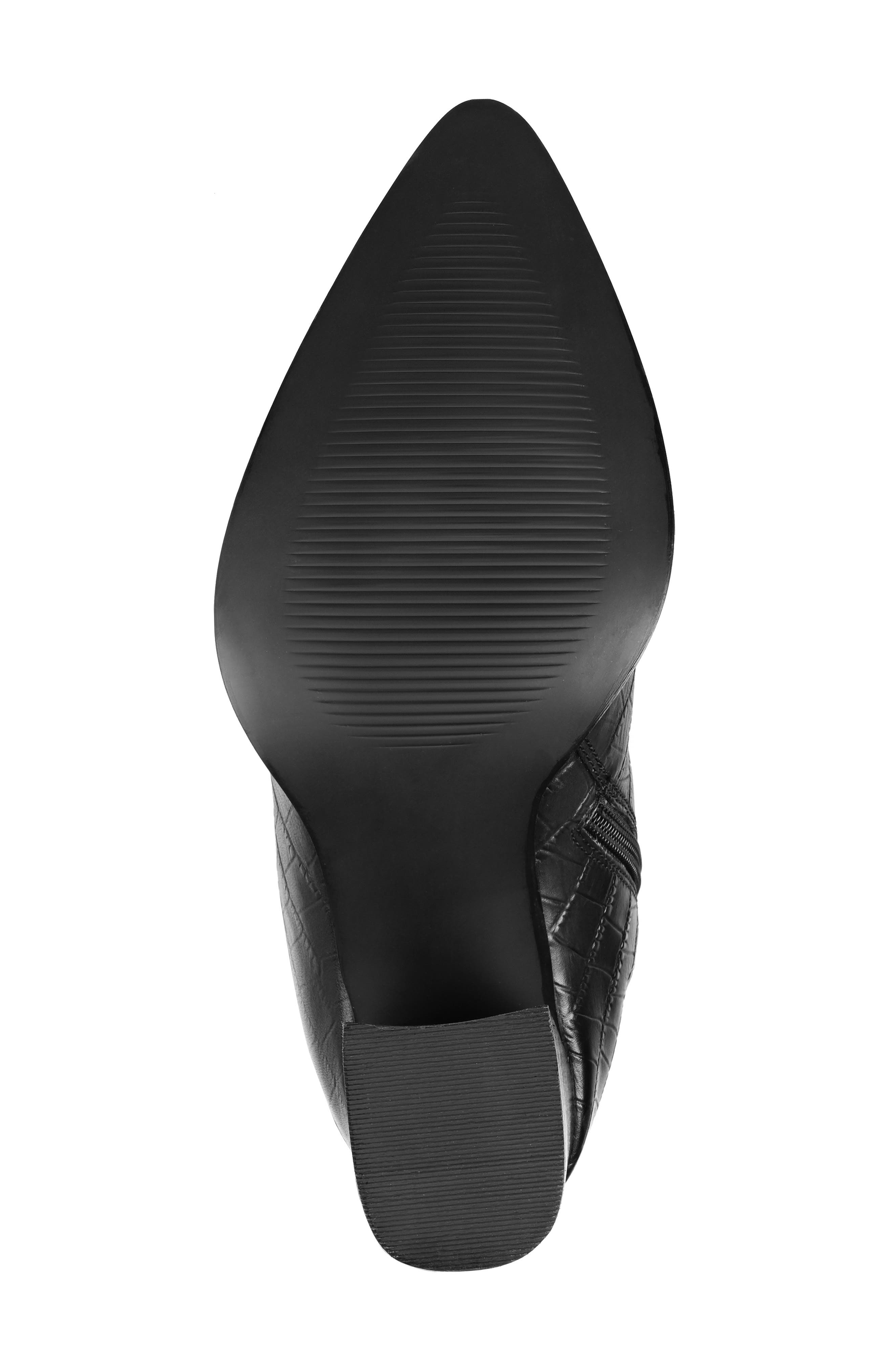 Journee Signature Laila Leather Boot, Alternate, color, Croco