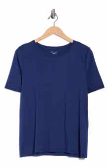 Eileen Fisher Crewneck Short Sleeve Organic Cotton T-Shirt