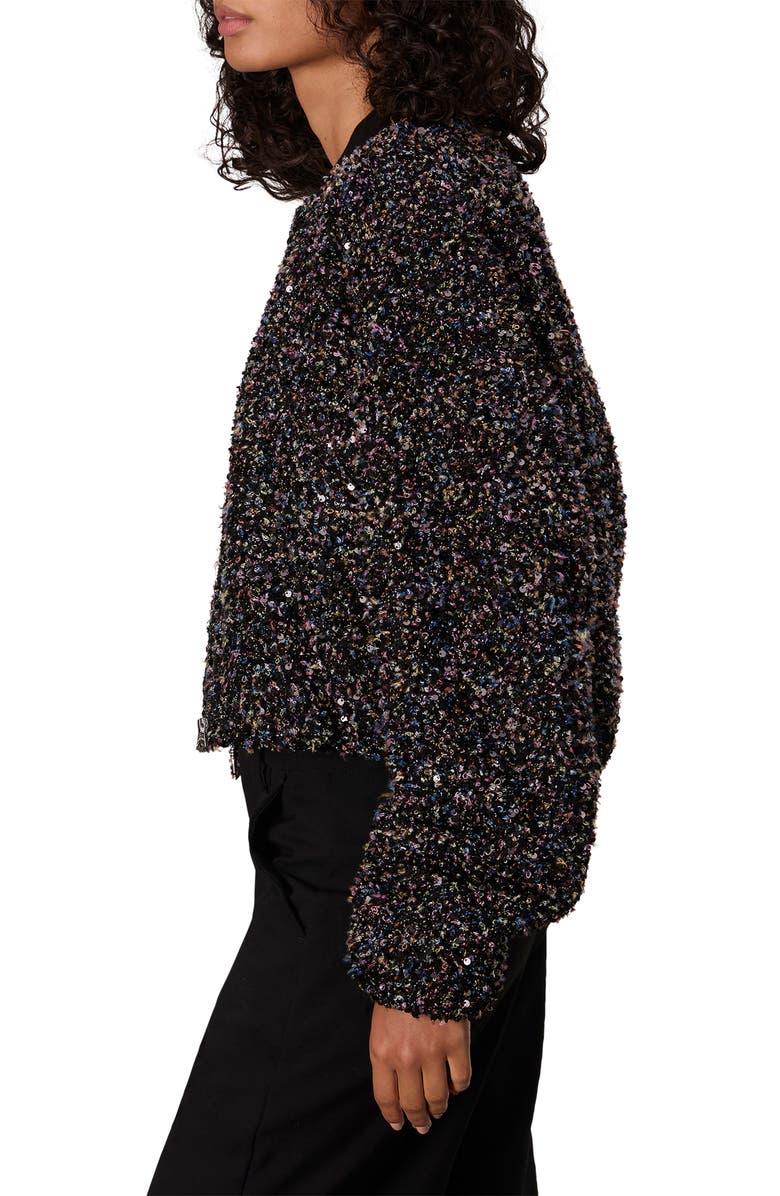 rag & bone Samira Bomber Jacket, Alternate, color, Black Multi