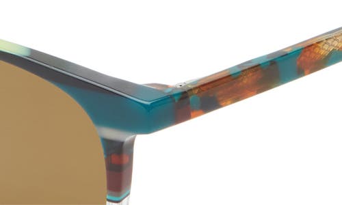 Eyebobs Boardroom 49mm Polarized Sunglasses In Teal Tortoise