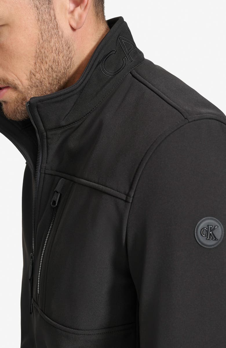 Calvin Klein Softshell Jacket, Alternate, color, Black