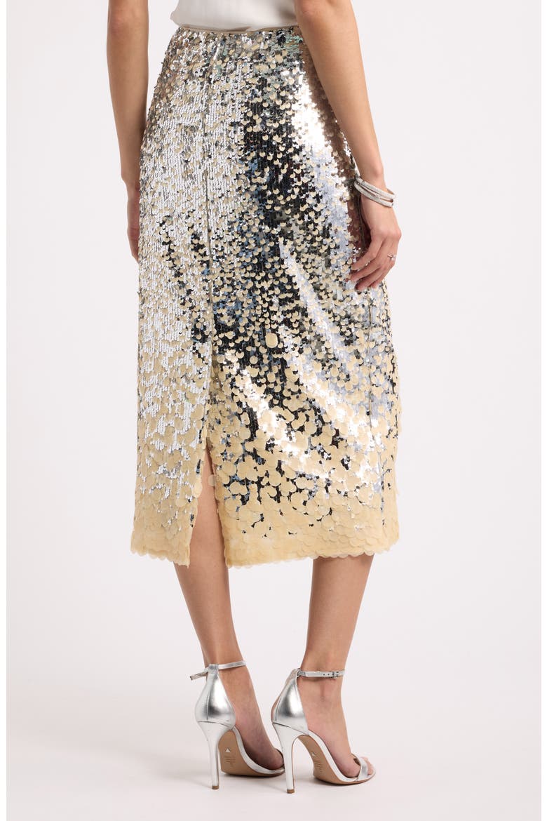Sequin Column Midi Skirt, Alternate, color, SILVER SEQUIN