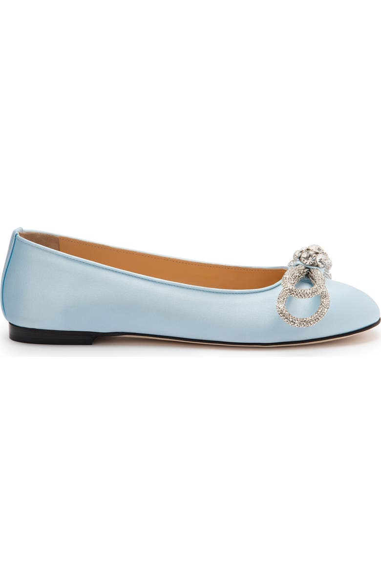 Mach & Mach Double Crystal Bow Ballerina Flat, Alternate, color,
