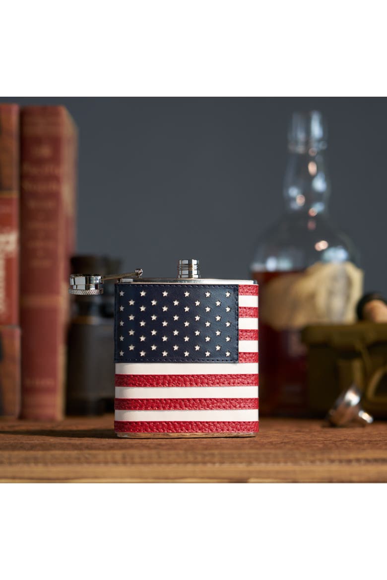 American Flag Flask, Alternate, color, Multicolor