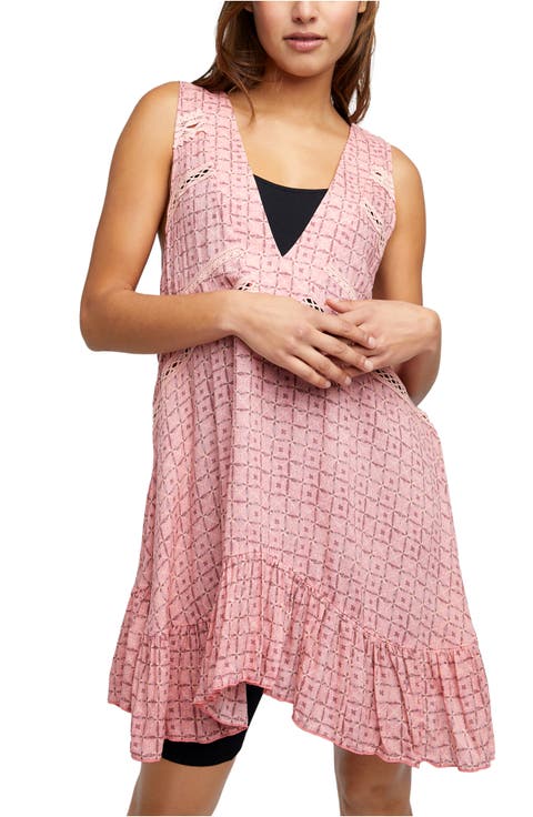 Let It Happen Plunge Neck Minidress