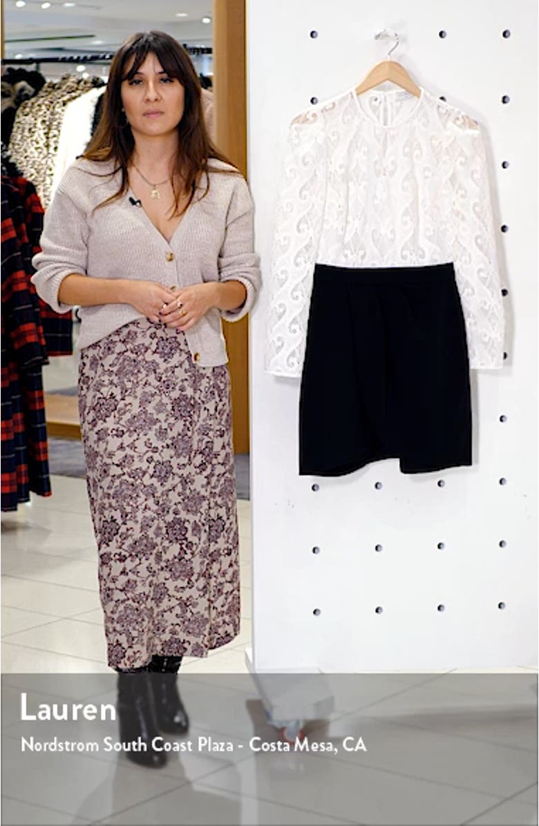 Camelia Lace Bodice Long Sleeve Minidress, sales video thumbnail