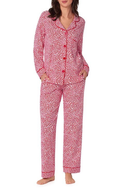 Print Stretch Organic Cotton Pajamas (Regular & Plus)