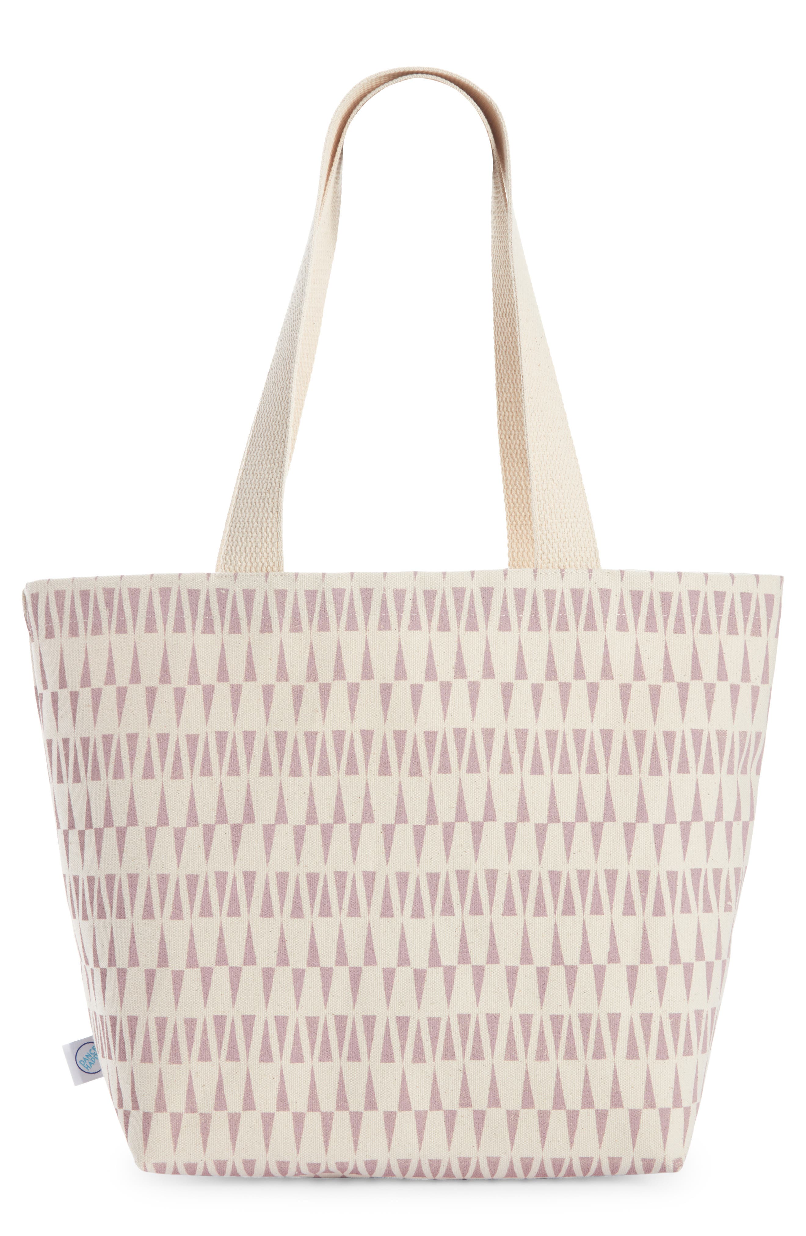 Dance Happy Print Cotton Canvas Tote, Main, color, 