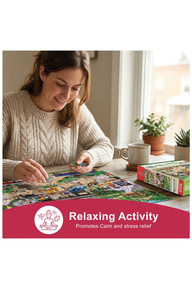 Greetings From National Parks 500 Puzzle, Alternate, color, Multicolor